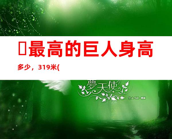 ​最高的巨人身高多少，3.19米(经常到外国巡演被称为中国巨人)