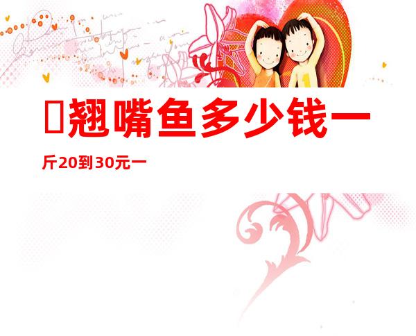 ​翘嘴鱼多少钱一斤?20到30元一斤(野生40到60元每斤)