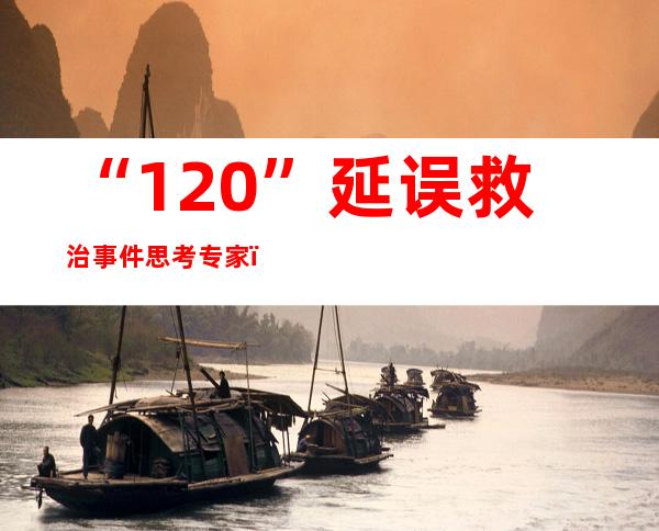 “120”延误救治事件思考 专家：亟待建立信息共享急救机制