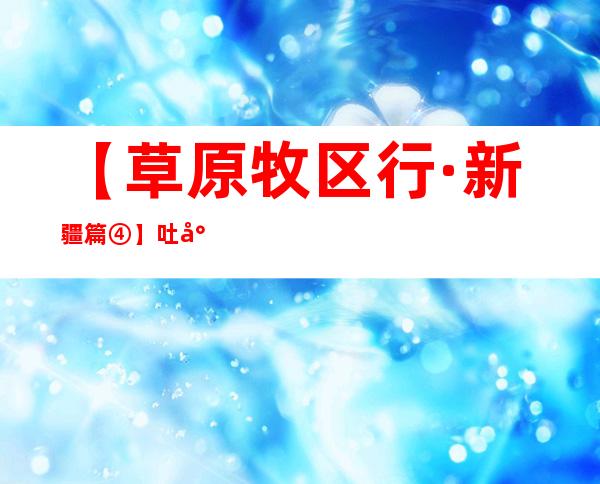 【草原牧区行·新疆篇④】吐尔加辽——从逐水草而居到迎八方来客