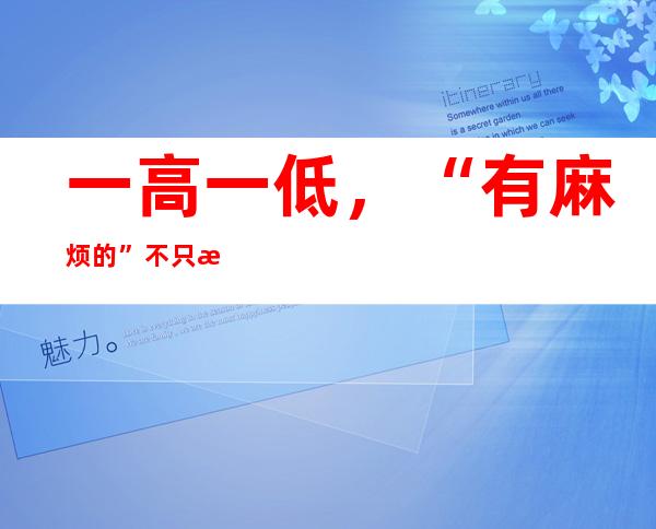 一高一低，“有麻烦的”不只是日本……