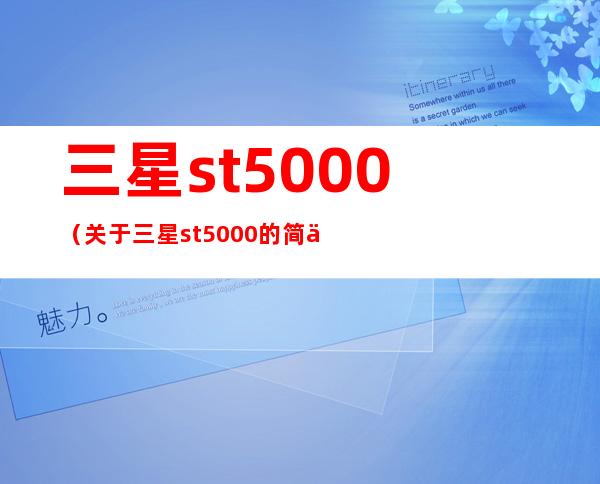 三星st5000（关于三星st5000的简介）