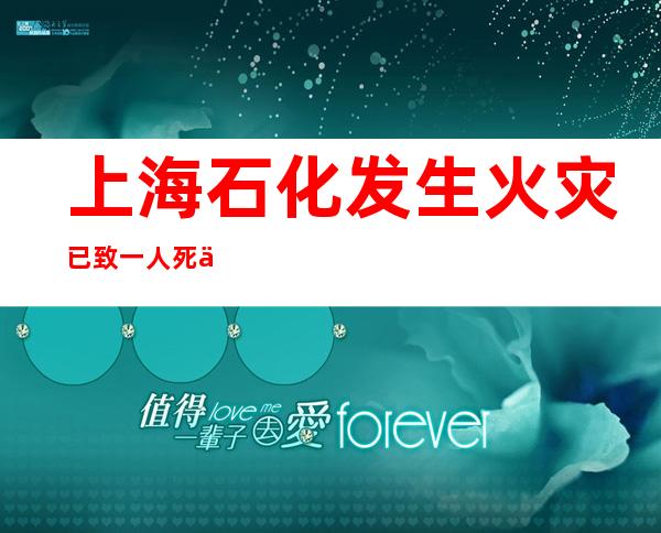 上海石化发生火灾已致一人死亡 正在实施保护性燃烧