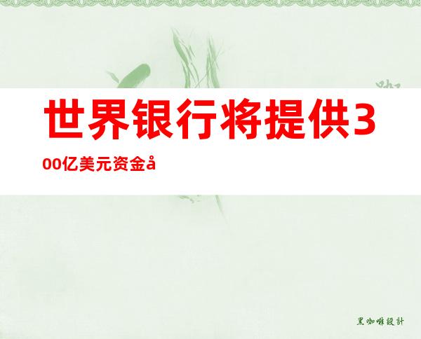 世界银行将提供300亿美元资金应对粮食安全危机