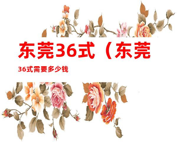 东莞36式（东莞36式需要多少钱）