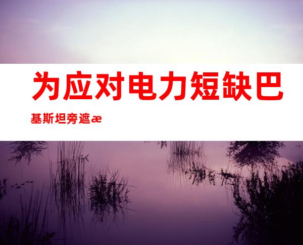 为应对电力短缺 巴基斯坦旁遮普省缩短夜市等场所营业时间