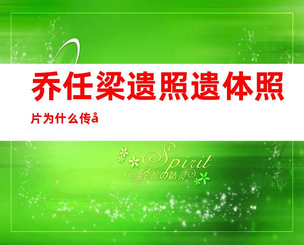 乔任梁遗照遗体照片 为什么传和王思聪有关系