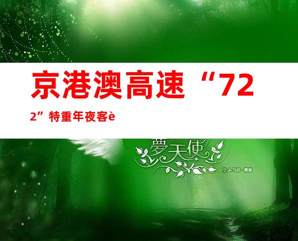 京港澳高速“7.22”特重年夜客车燃烧案两人获无期