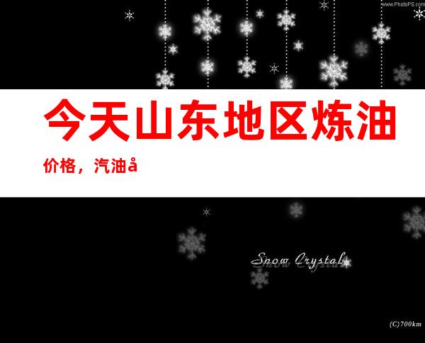 今天山东地区炼油价格，汽油和柴油批发价格9.30多少钱一吨？