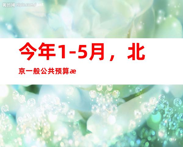 今年1-5月，北京一般公共预算支出3172.8亿元