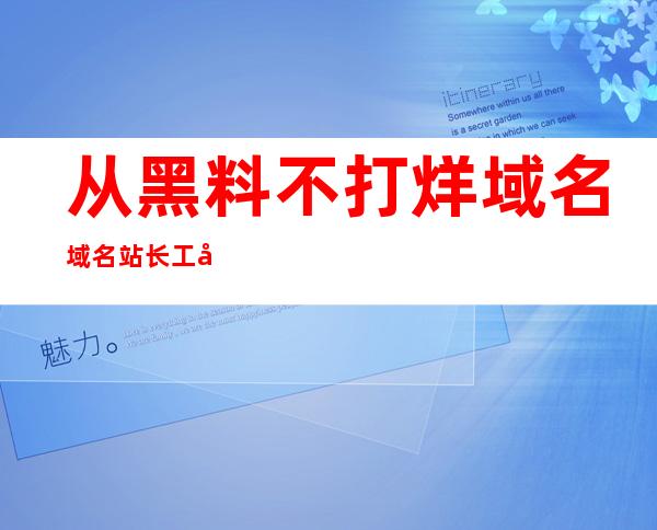 从黑料不打烊域名域名站长工具找到你喜欢的网址入口