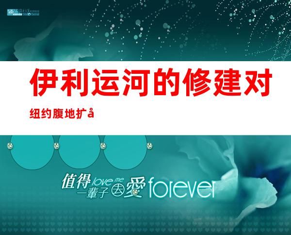 伊利运河的修建对纽约腹地扩展有何作用（伊利运河债券的发行过程）