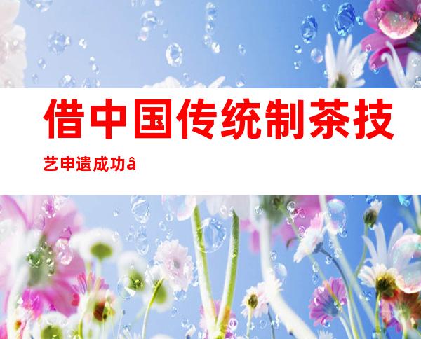 借中国传统制茶技艺申遗成功“东风” 福建老茶农再遇新机遇