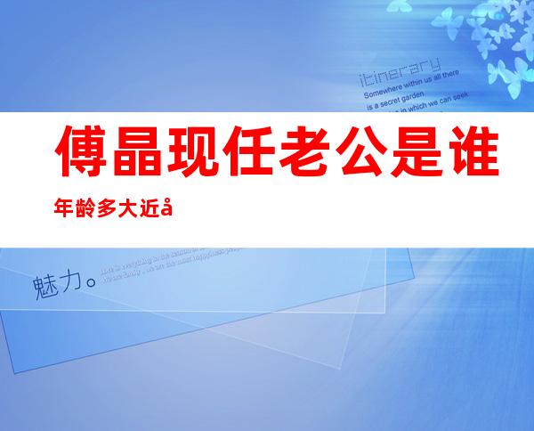 傅晶现任老公是谁 年龄多大近况有没有结婚要孩子的打算