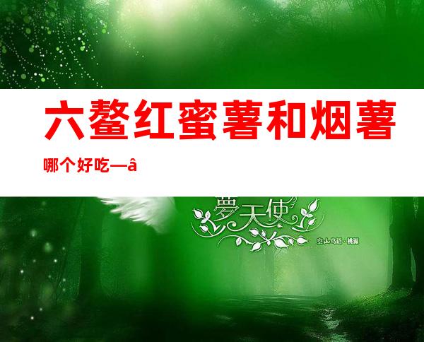 六鳌红蜜薯和烟薯哪个好吃——六鳌红蜜薯适合烤着吃吗