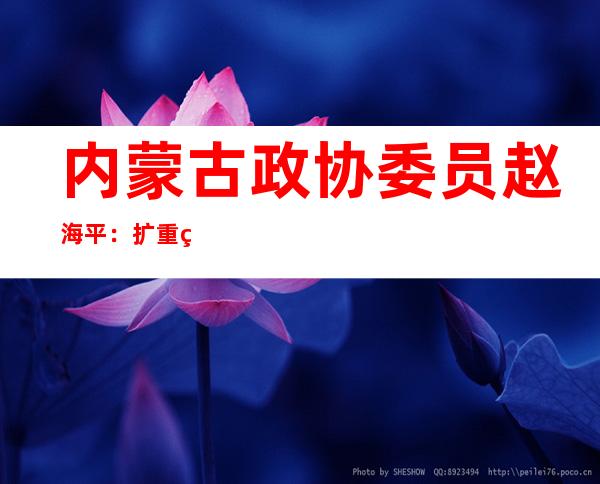 内蒙古政协委员赵海平：扩重症队伍 保老龄健康 建医疗救援队