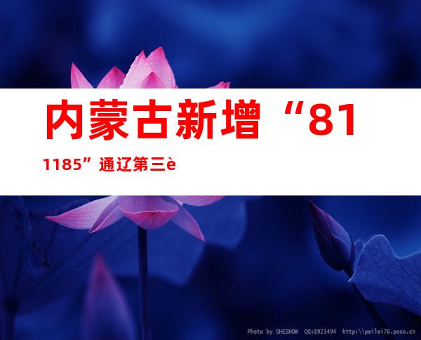 内蒙古新增“81+1185” 通辽第三轮区域核酸检测初筛阳性22管