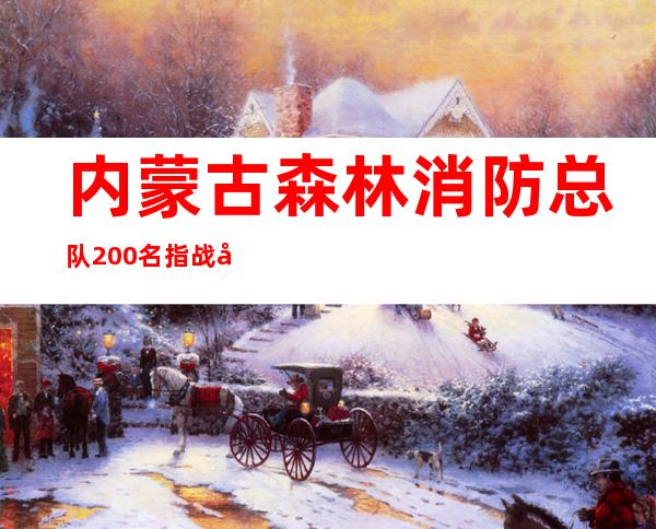 内蒙古森林消防总队200名指战员赴安徽省驻防队伍顺利进驻