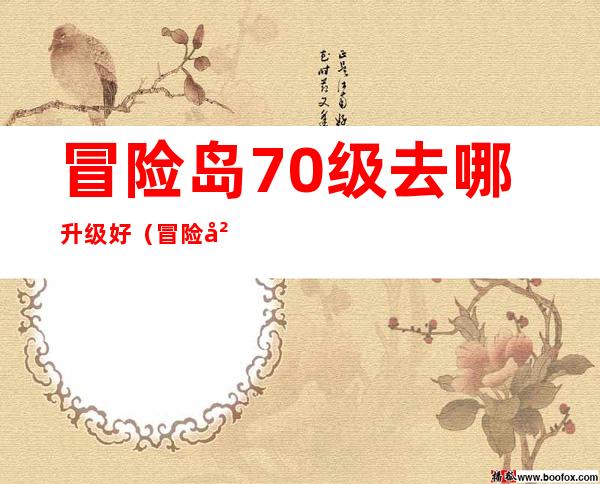 冒险岛70级去哪升级好（冒险岛70级去哪升级）