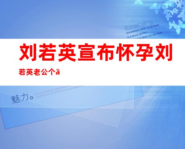 刘若英宣布怀孕刘若英老公个人资料及近况和图片介绍 _刘若英宣布怀孕