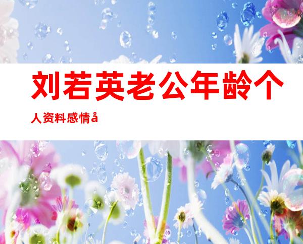 刘若英老公年龄个人资料 感情坎坷的奶茶结婚了