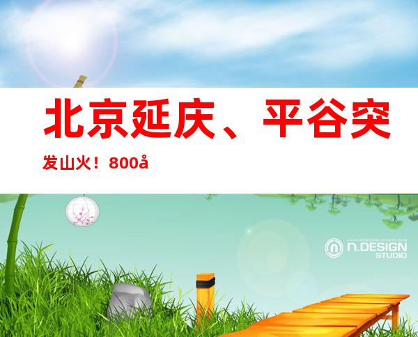 北京延庆、平谷突发山火！800名消防指战员奔赴火场扑救