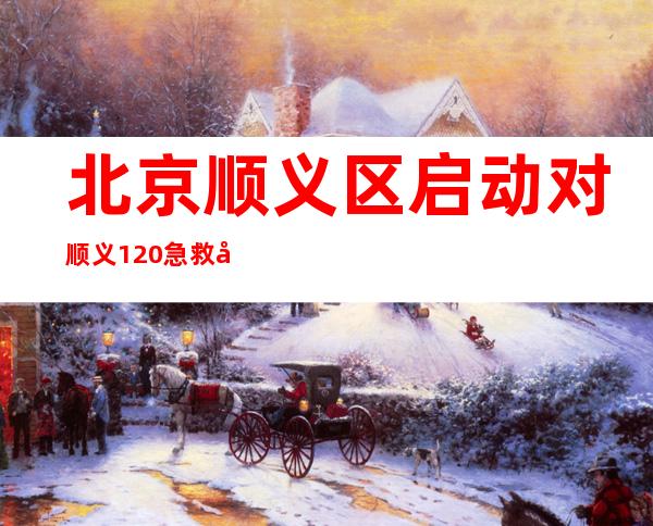 北京顺义区启动对顺义120急救分中心延迟救治急症患者问题的全面调查