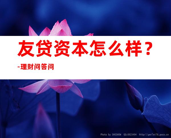 友贷资本怎么样？-理财问答问答