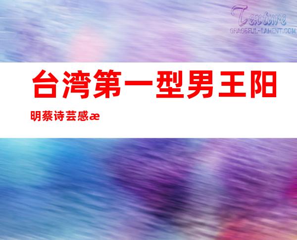 台湾第一型男王阳明蔡诗芸感情现况，妻子怀孕却被曝感情绯闻