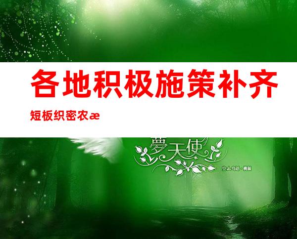 各地积极施策补齐短板 织密农村疫情“防护网”