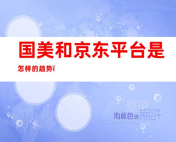 国美和京东平台是怎样的趋势？国美入驻京东怎样看待？