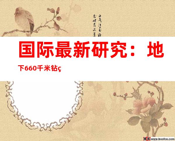 国际最新研究：地下660千米钻石揭示地球深处富含水的情况