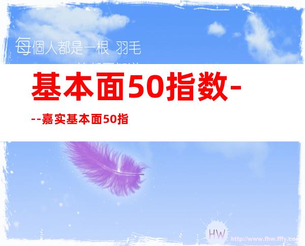 基本面50指数---嘉实基本面50指数