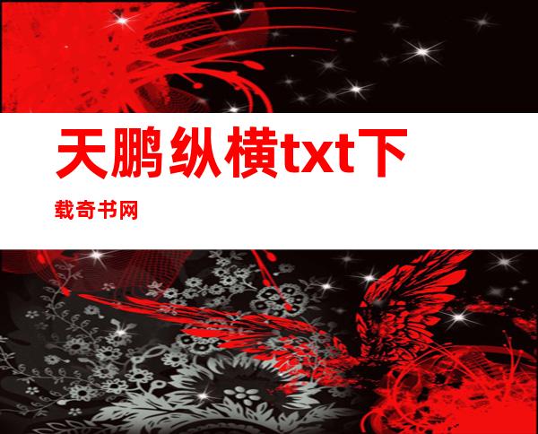 天鹏纵横txt下载奇书网