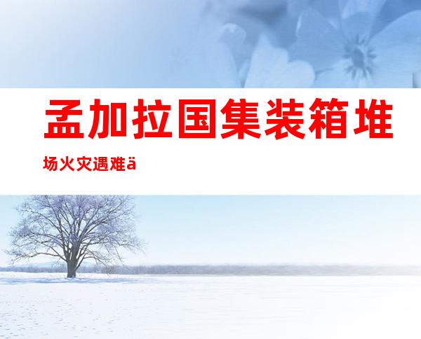 孟加拉国集装箱堆场火灾遇难人数升至45人