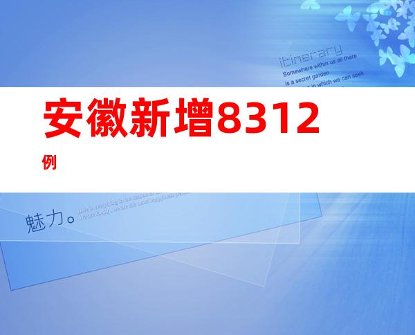 安徽新增8+312例