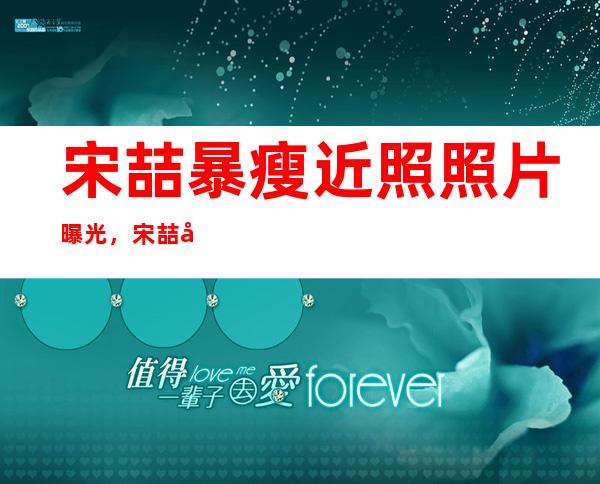 宋喆暴瘦近照照片曝光，宋喆在哪里服刑为什么获刑6年？