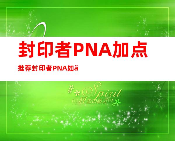 封印者PNA加点推荐封印者PNA如何加点