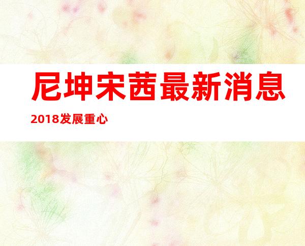 尼坤宋茜最新消息2018 发展重心不同两人并无交集