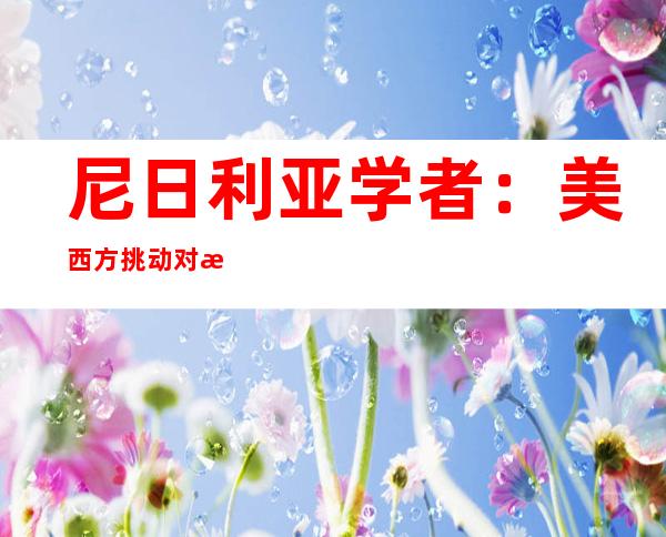 尼日利亚学者：美西方挑动对抗或引发全球更多不稳定