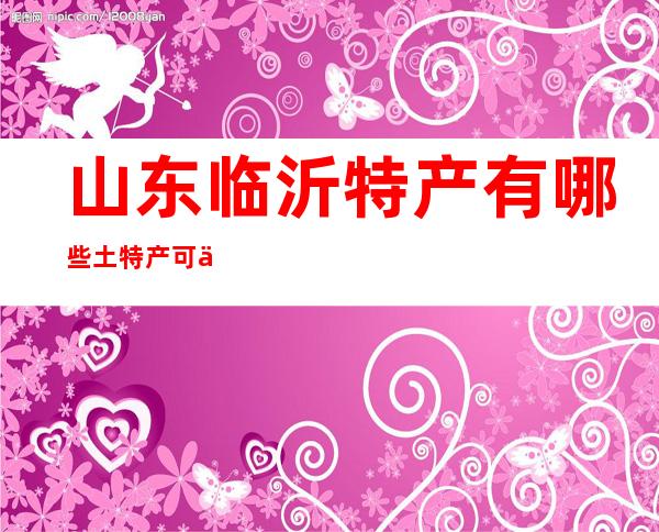 山东临沂特产有哪些土特产可以带走（山东临沂特产排行榜前十名有哪些）