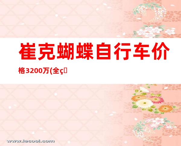 崔克蝴蝶自行车价格3200万(全球仅此一辆)