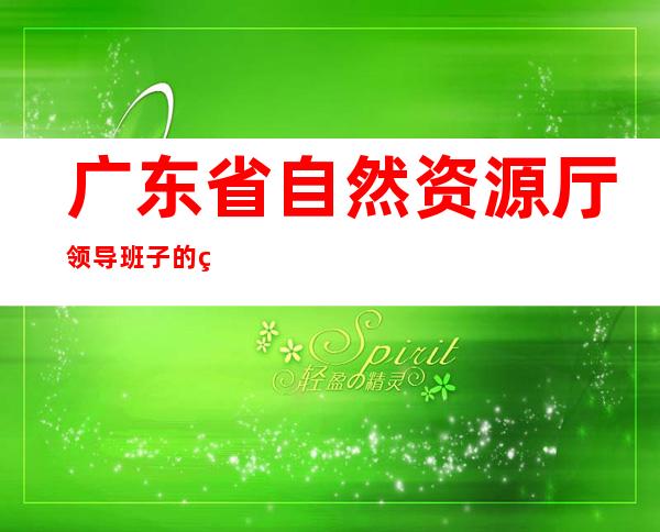 广东省自然资源厅领导班子的简历，广东省自然资源厅厅长陈光荣简历