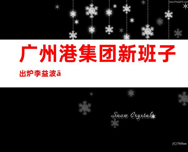 广州港集团新班子出炉 李益波任董事长 黄波任总经理丨港口圈