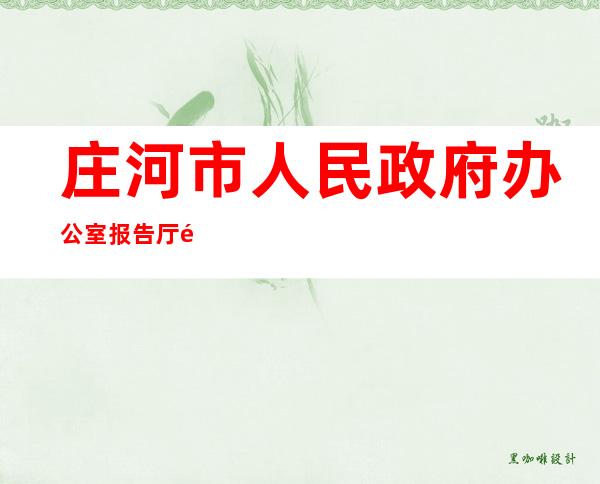 庄河市人民政府办公室报告厅音响改造项目（庄河市人民政府城关街道办事处）