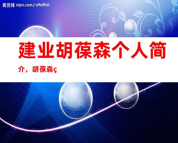 建业胡葆森个人简介，胡葆森的建业成长历程