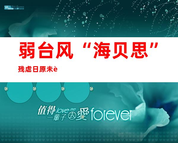 弱台风“海贝思”残虐 日原 未致 五 逝世 一0 六伤 一 七人掉 踪