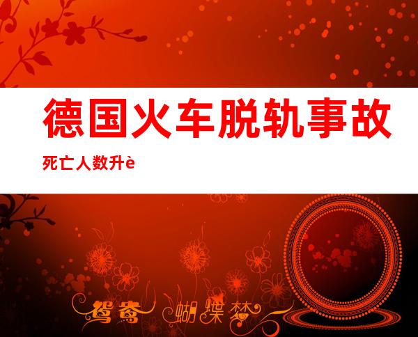 德国火车脱轨事故死亡人数升至5人 超过40人受伤