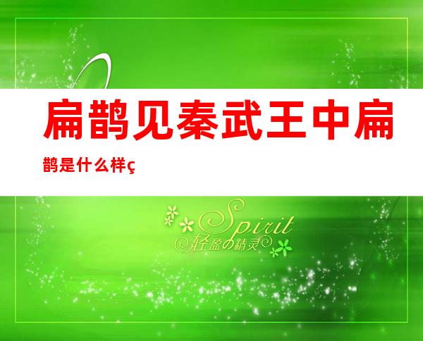 扁鹊见秦武王中扁鹊是什么样的人(扁鹊见秦武王文言文翻译及注释)