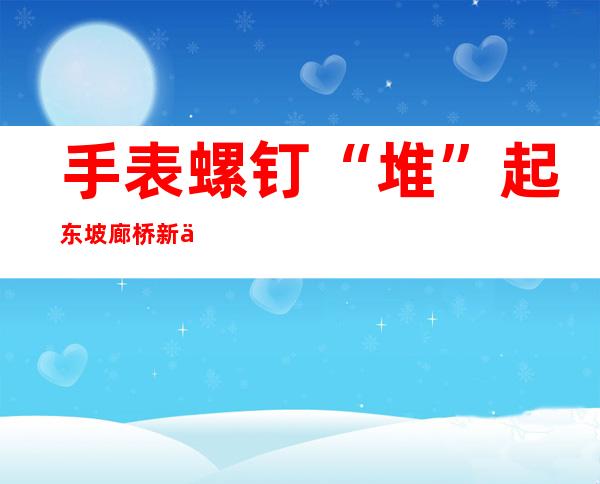 手表螺钉“堆”起东坡廊桥 新乡贤助宋韵文化流芳唐昌大地